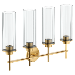 MOEN YB1764BG Greenfield  Four Globe Bath Light In Brushed Gold