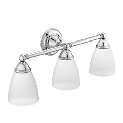 MOEN YB2263CH Brantford  Three Globe Bath Light In Chrome