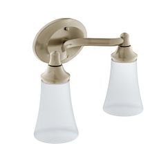 MOEN YB2862BN Eva  Two Globe Bath Light In Brushed Nickel