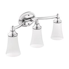 MOEN YB2863CH Eva  Three Globe Bath Light In Chrome