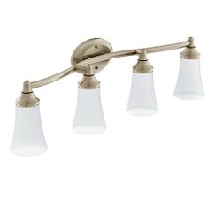 MOEN YB2864BN Eva  Four Globe Bath Light In Brushed Nickel