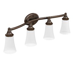 MOEN YB2864ORB Eva  Four Globe Bath Light In Oil Rubbed Bronze