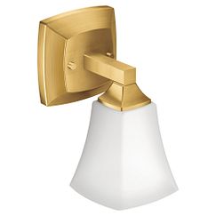 MOEN YB5161BG Voss  One Globe Bath Light In Brushed Gold