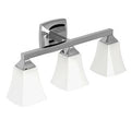 MOEN YB5163CH Voss  Three Globe Bath Light In Chrome