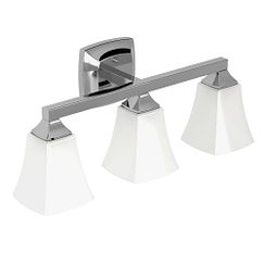 MOEN YB5163CH Voss  Three Globe Bath Light In Chrome