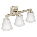 MOEN YB5163NL Voss  Three Globe Bath Light In Polished Nickel