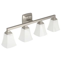 MOEN YB5164BN Voss  Four Globe Bath Light In Brushed Nickel