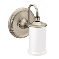 MOEN YB6461BN Belfield  One Globe Bath Light In Brushed Nickel