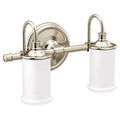 MOEN YB6462NL Belfield  Two Globe Bath Light In Polished Nickel