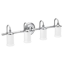 MOEN YB6464CH Belfield  Four Globe Bath Light In Chrome