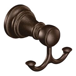 MOEN YB8403ORB Weymouth  Double Robe Hook In Oil Rubbed Bronze