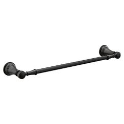 MOEN YB8418BL Weymouth  18" Towel Bar In Matte Black