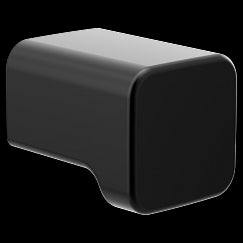 MOEN YB8805BL 90 Degree  Drawer Knob In Matte Black