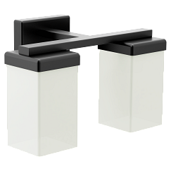 MOEN YB8862BL 90 Degree  Two Globe Bath Light In Matte Black