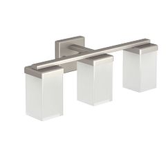 MOEN YB8863BN 90 Degree  Three Globe Bath Light In Brushed Nickel