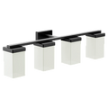 MOEN YB8864BL 90 Degree  Four Globe Bath Light In Matte Black