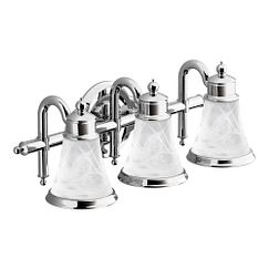 MOEN YB9863CH Waterhill  Three Globe Bath Light In Chrome