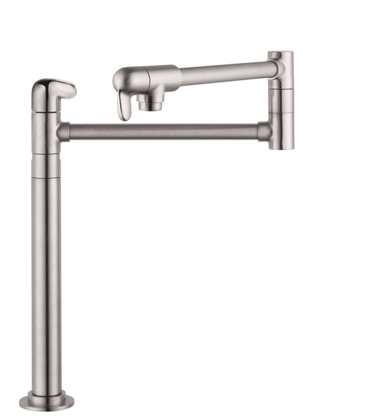 HANSGROHE 04060860 Allegro E Pot Filler, Deck-Mounted in Stainless Steel Optic