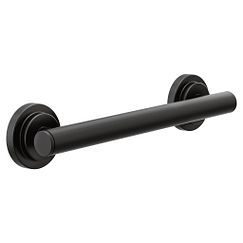 MOEN YG0712BL Iso  12" Designer Grab Bar In Matte Black