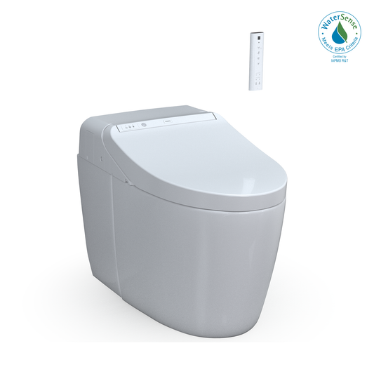 TOTO MS922CUMFG#01 WASHLET G450 1.0 or 0.8 GPF Smart Toilet with Integrated Bidet Seat and CEFIONTECT , Cotton White