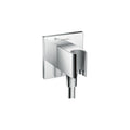 HANSGROHE 26486001 Wall Outlet Square with Handshower Holder in Chrome