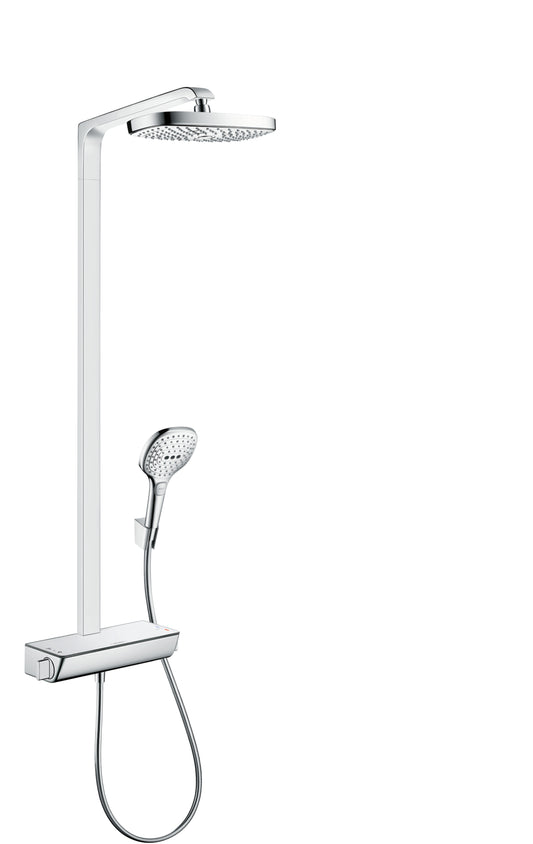 HANSGROHE 04610400 White/Chrome Raindance Select E Modern Showerpipe 2 GPM