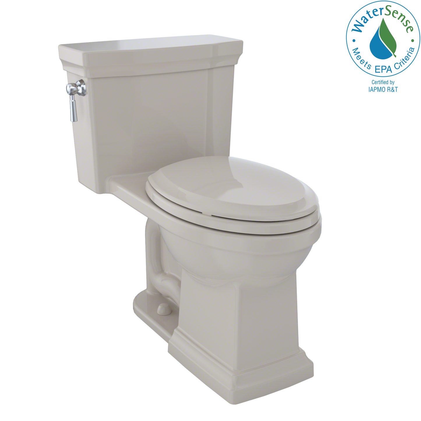 TOTO MS814224CUFG#03 Promenade II 1G One-Piece Elongated 1.0 GPF Universal Height Toilet with CEFIONTECT , Bone