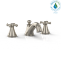 TOTO TL220DD12#BN Vivian Two Cross Handle Widespread 1.2 GPM Bathroom Sink Faucet , Brushed Nickel