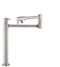 HANSGROHE 04219800 Talis C Pot Filler, Deck-Mounted in Stainless Steel Optic