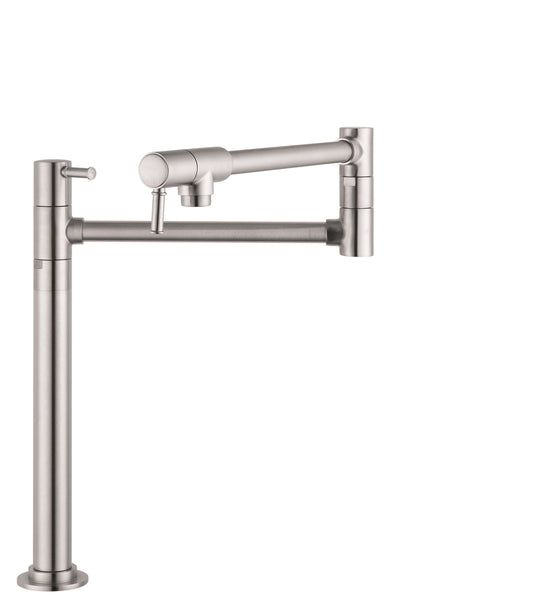 HANSGROHE 04219800 Talis C Pot Filler, Deck-Mounted in Stainless Steel Optic