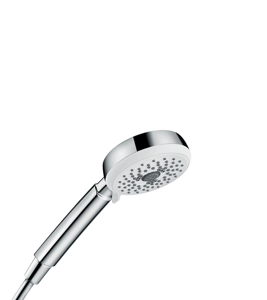 HANSGROHE 26826401 Crometta 100 Handshower 3-Jet, 2.0 GPM in White/Chrome