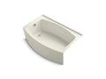 KOHLER K-1100-LA-96 Expanse 60" X 32" Alcove Bath, Left Drain In Biscuit