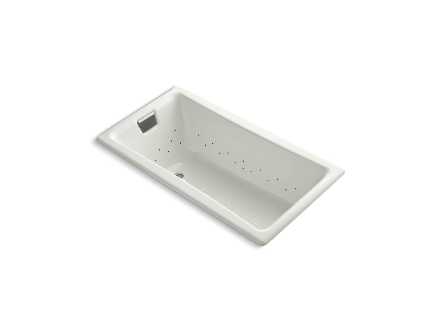 KOHLER K-852-GHBN-NY Tea-For-Two 60" X 32" Drop-In Heated Bubblemassage Air Bath In Dune