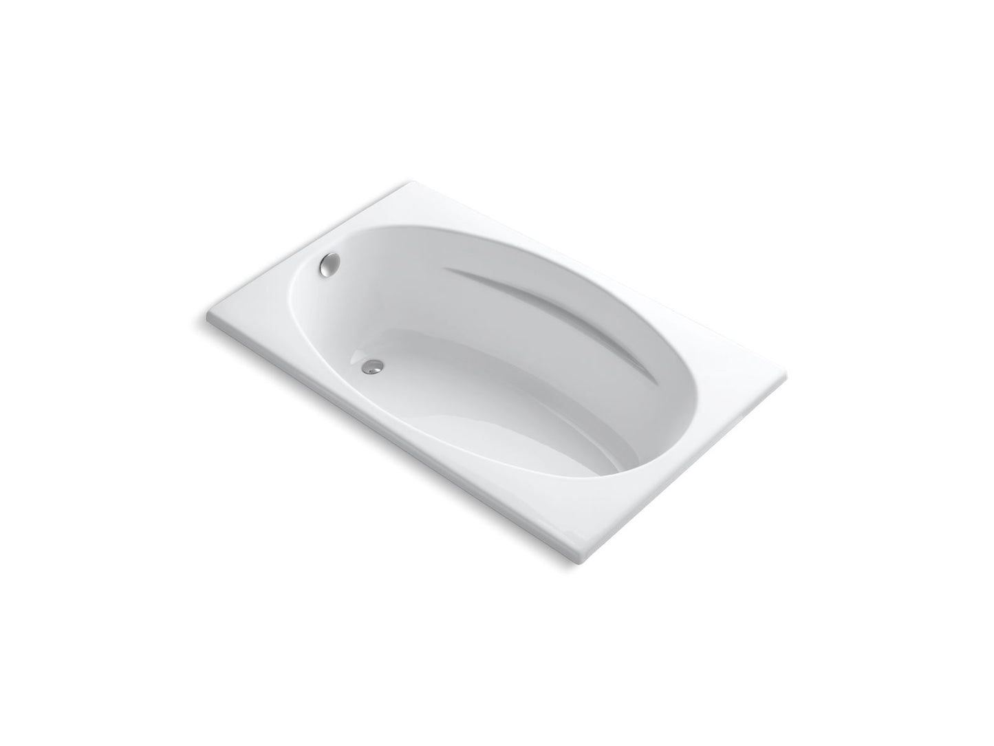 KOHLER K-1142-0 6036 60" X 36" Drop-In Bath In White