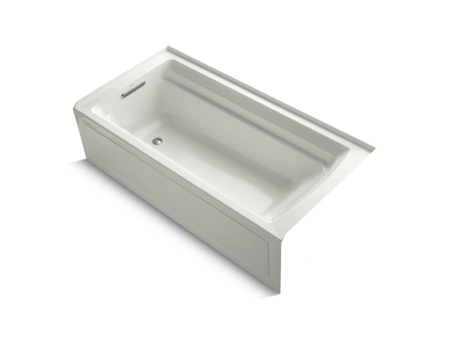 KOHLER K-1125-LAW-NY Archer 72" X 36" Alcove Bath With Bask Heated Surface, Left Drain In Dune