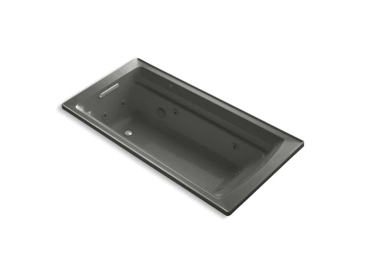 KOHLER K-1124-58 Archer 72" X 36" Drop-In Whirlpool Bath In Thunder Grey