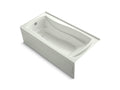 KOHLER K-1257-GHLAW-NY Mariposa 72" X 36" Alcove Heated Bubblemassage Air Bath With Bask Heated Surface, Left Drain In Dune