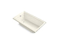 KOHLER K-877-S-96 Highbridge 60" X 32" Alcove Bath, Left Drain In Biscuit
