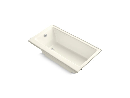 KOHLER K-877-S-96 Highbridge 60" X 32" Alcove Bath, Left Drain In Biscuit