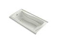KOHLER K-1257-GHLW-NY Mariposa 72" X 36" Alcove Heated Bubblemassage Air Bath With Bask Heated Surface, Left Drain In Dune