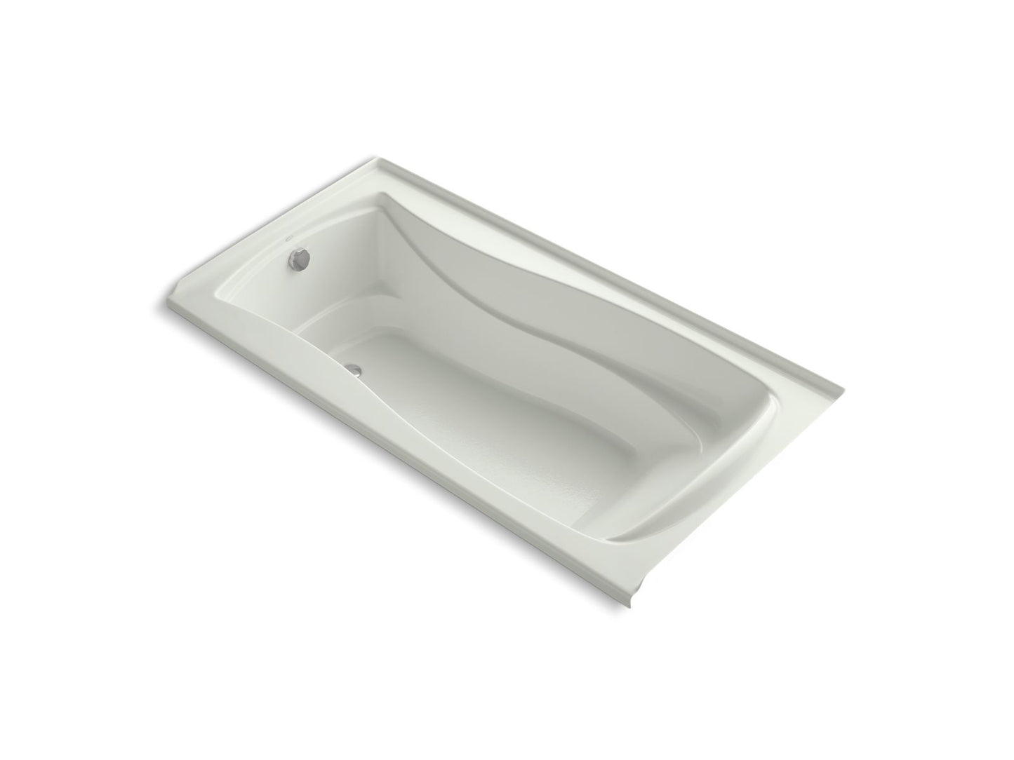 KOHLER K-1257-GHLW-NY Mariposa 72" X 36" Alcove Heated Bubblemassage Air Bath With Bask Heated Surface, Left Drain In Dune