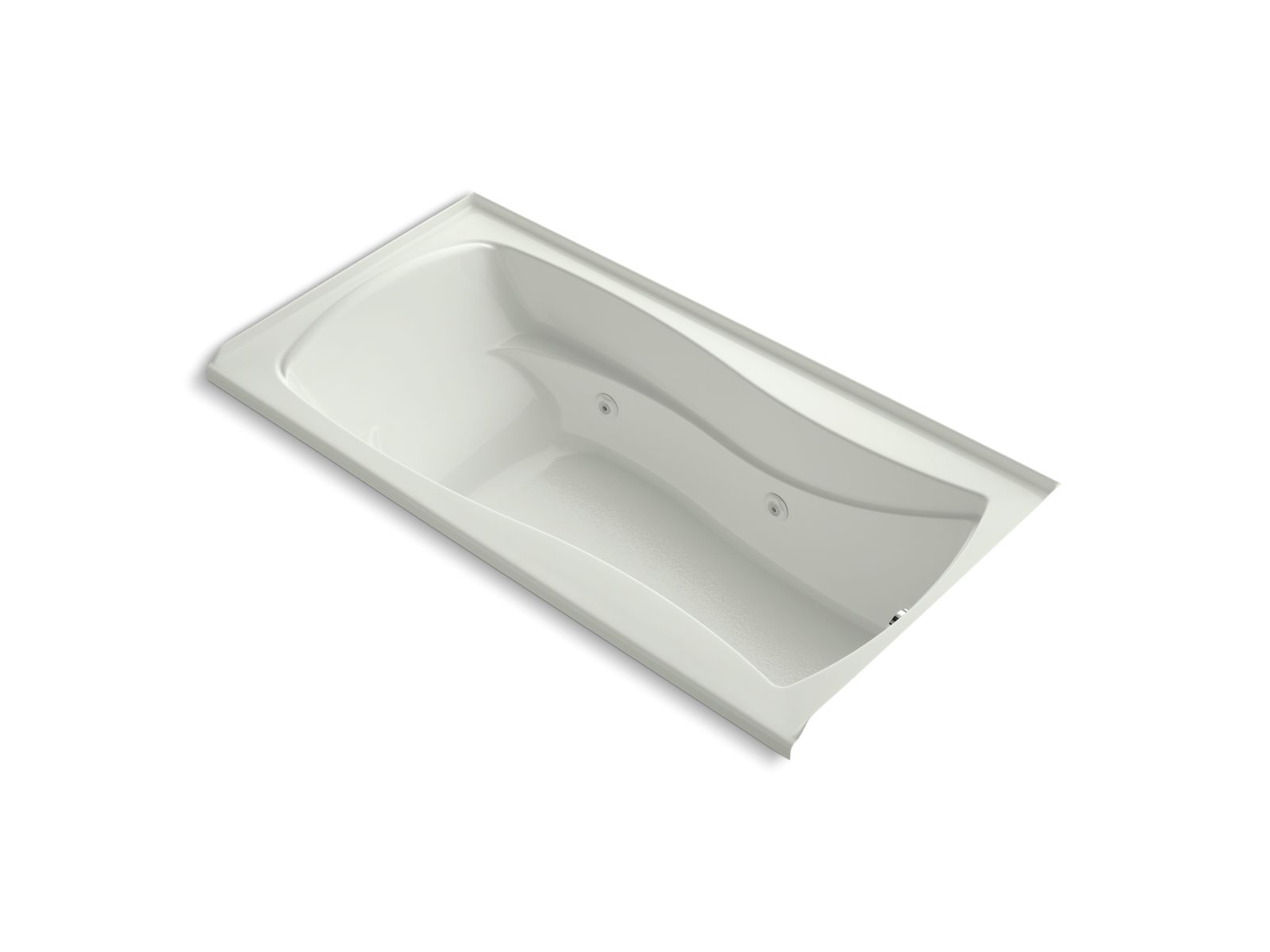 KOHLER K-1257-RW-NY Mariposa 72" X 36" Alcove Whirlpool Bath With Bask Heated Surface, Right Drain In Dune
