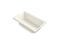 KOHLER K-878-S-96 Highbridge 60" X 32" Alcove Bath, Right Drain In Biscuit
