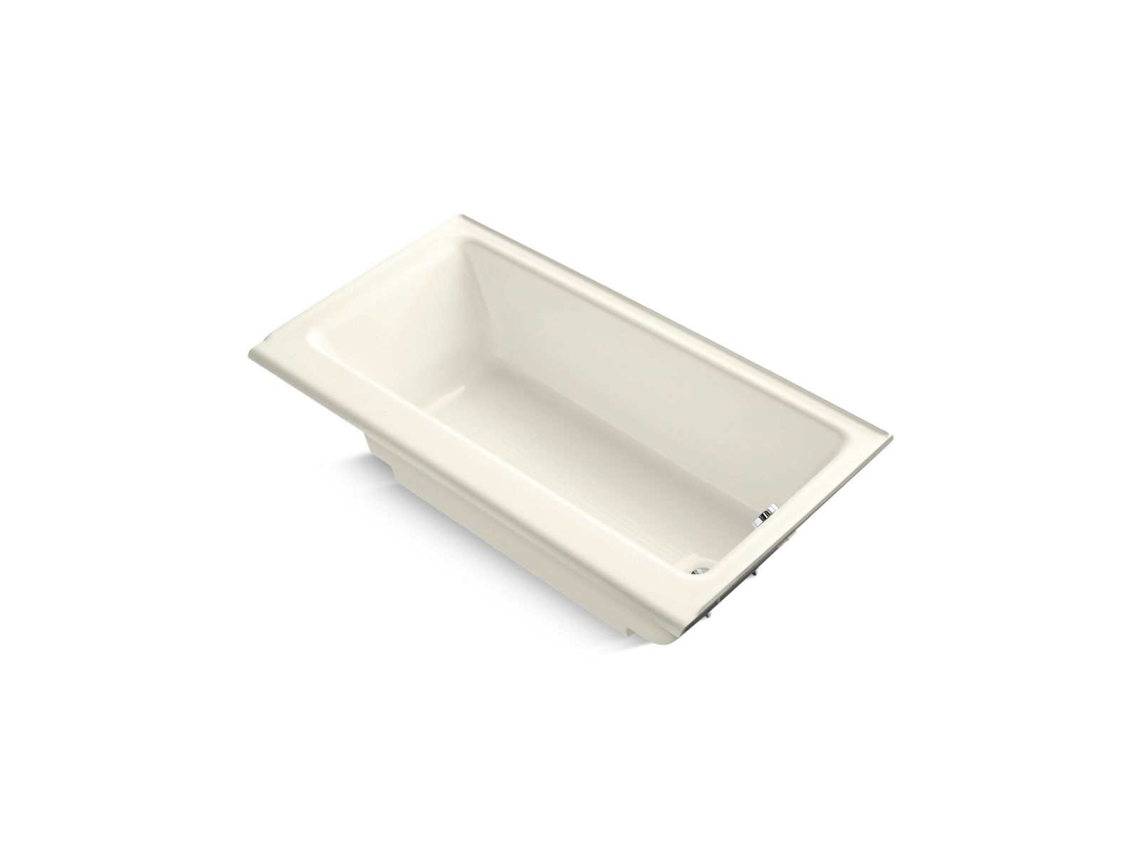 KOHLER K-878-S-96 Highbridge 60" X 32" Alcove Bath, Right Drain In Biscuit