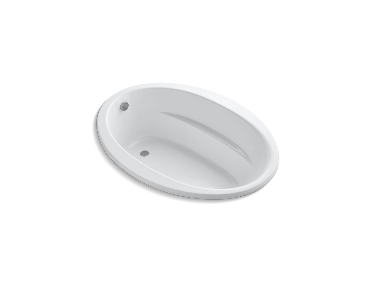 KOHLER K-1163-S1-0 Sunward 60" X 42" Drop-In Bath In White