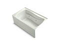 KOHLER K-1239-RA-NY Mariposa 60" X 36" Alcove Whirlpool, Right Drain And Adjustable Jets In Dune