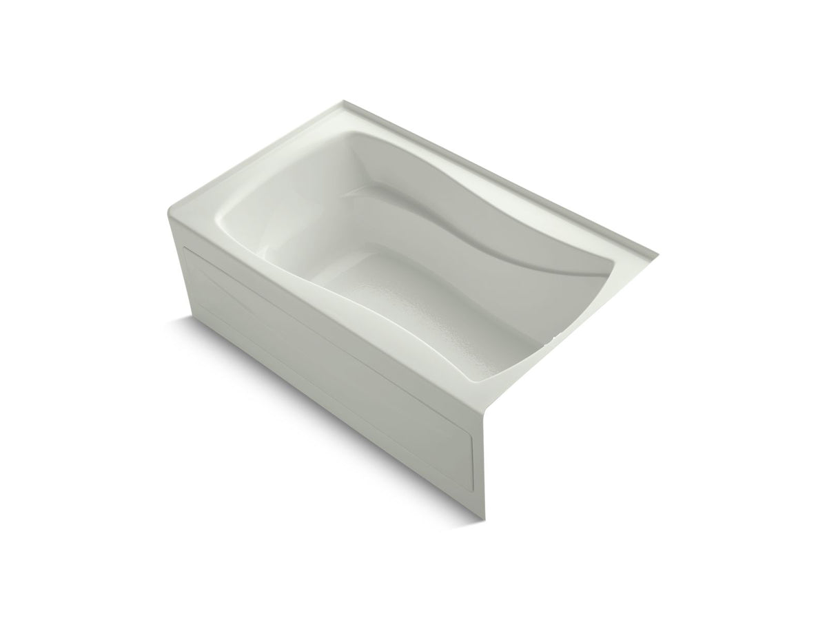KOHLER K-1242-RAW-NY Mariposa 60" X 36" Alcove Bath With Bask Heated Surface, Right Drain In Dune