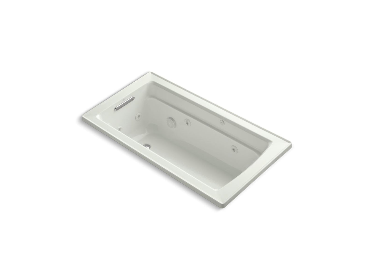 KOHLER K-1122-H-NY Archer 60" X 32" Drop-In Whirlpool Bath With Heater In Dune