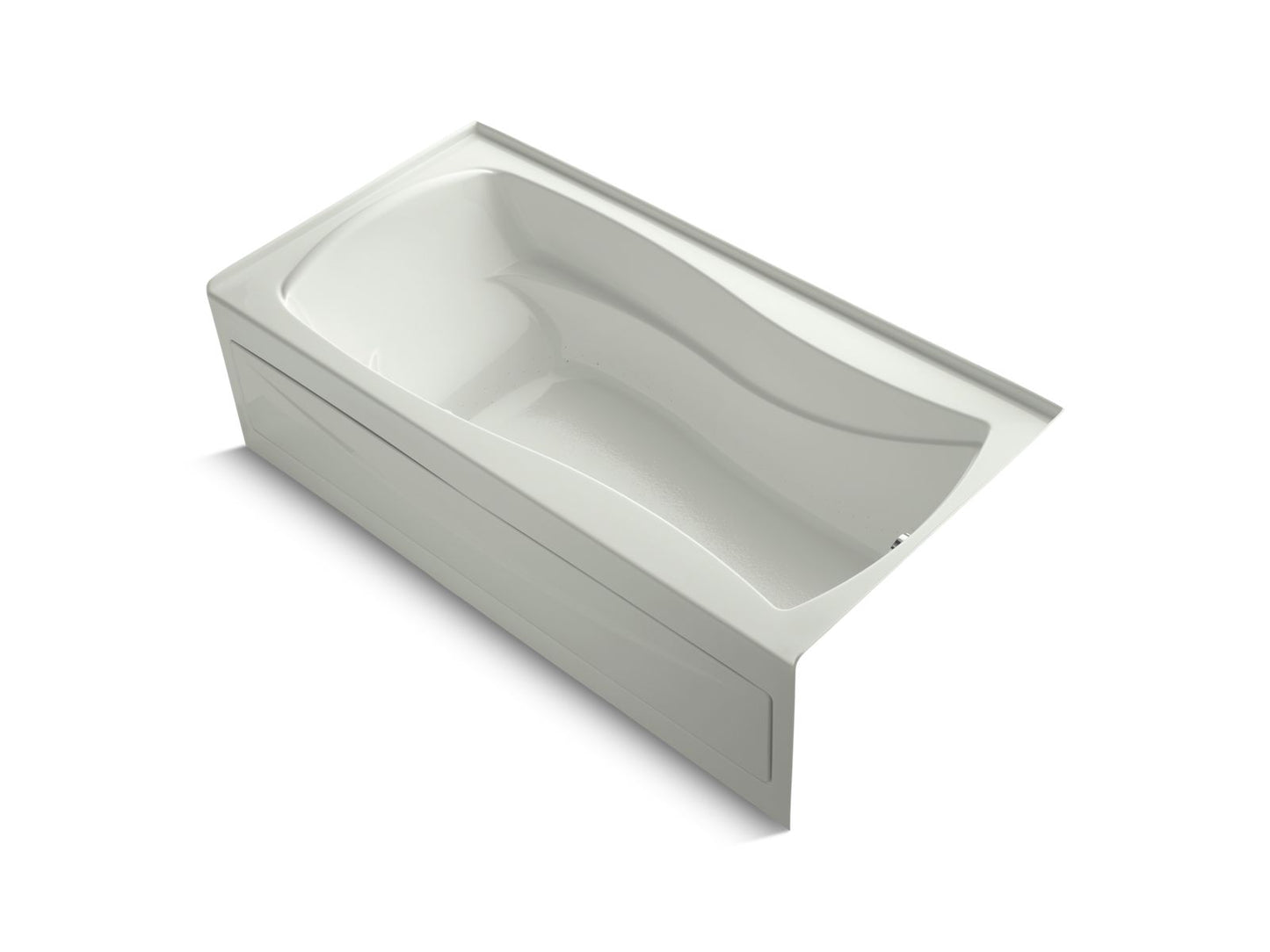 KOHLER K-1224-GHRAW-NY Mariposa 66" X 36" Alcove Heated Bubblemassage Air Bath With Bask Heated Surface, Right Drain In Dune