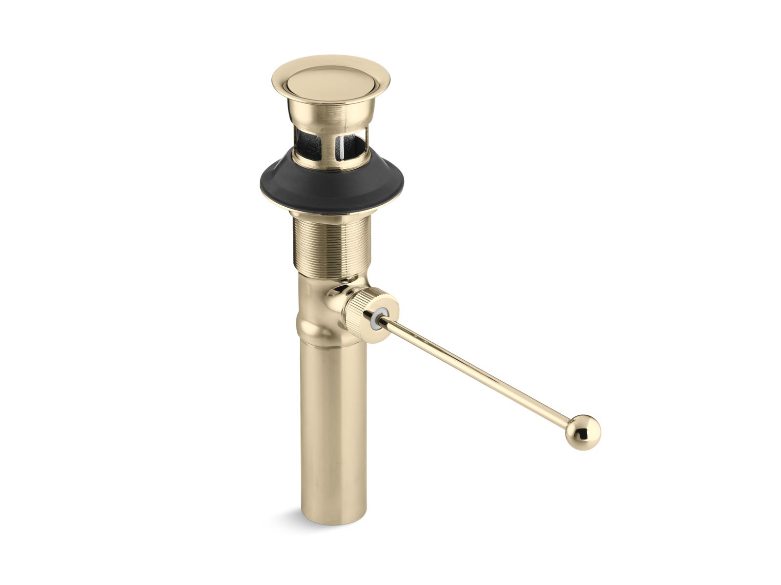 KOHLER K-7114-A-AF Premier Pop-Up Drain, Exposed, With Overflow In Vibrant French Gold